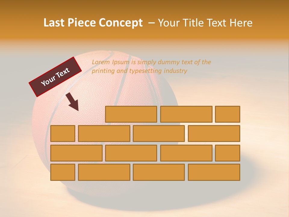 Ball Floor Spotlight PowerPoint Template