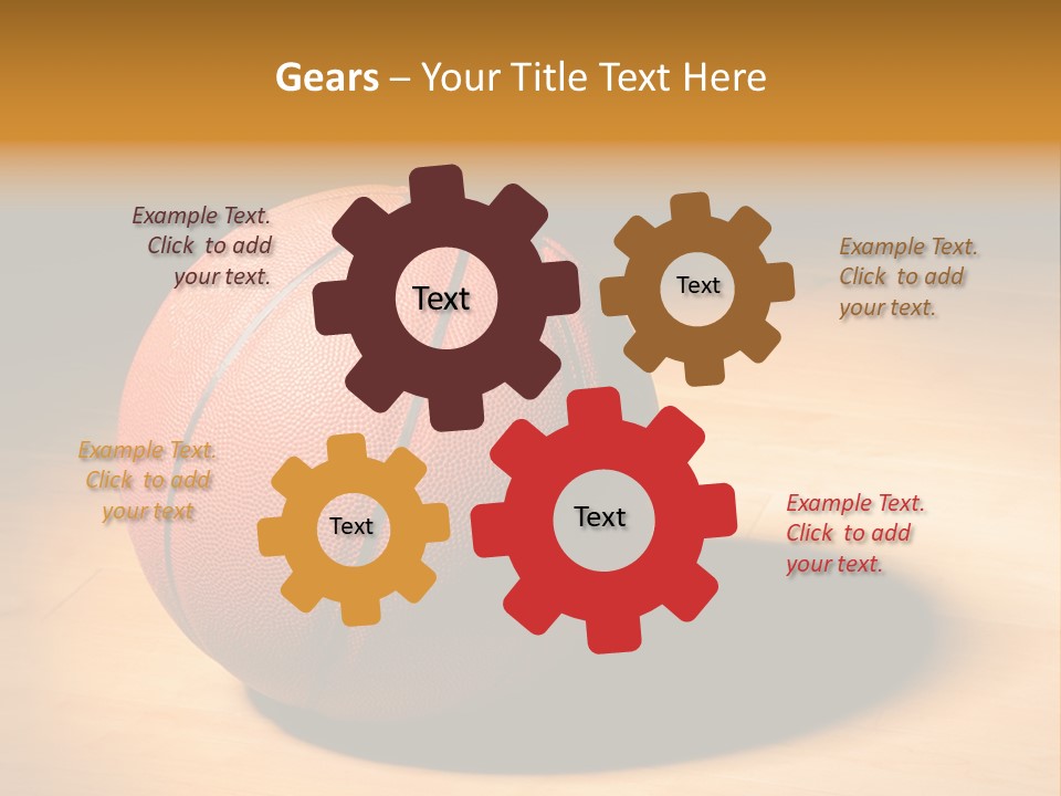 Ball Floor Spotlight PowerPoint Template