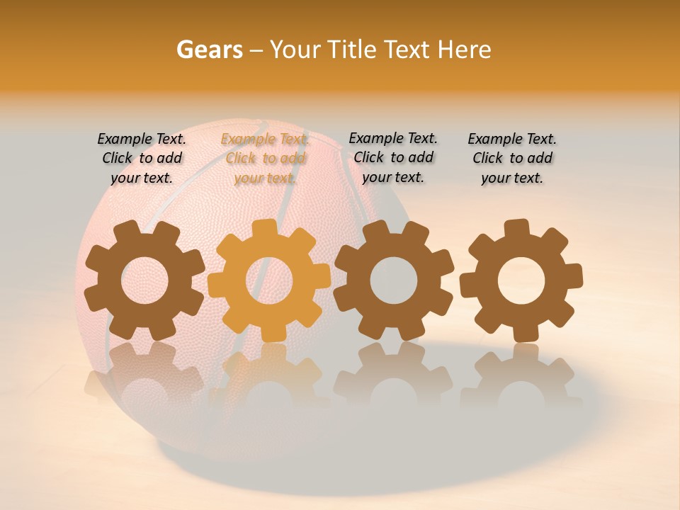 Ball Floor Spotlight PowerPoint Template