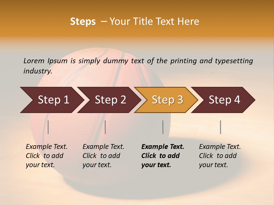 Ball Floor Spotlight PowerPoint Template