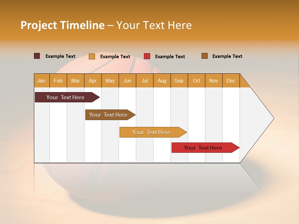 Ball Floor Spotlight PowerPoint Template