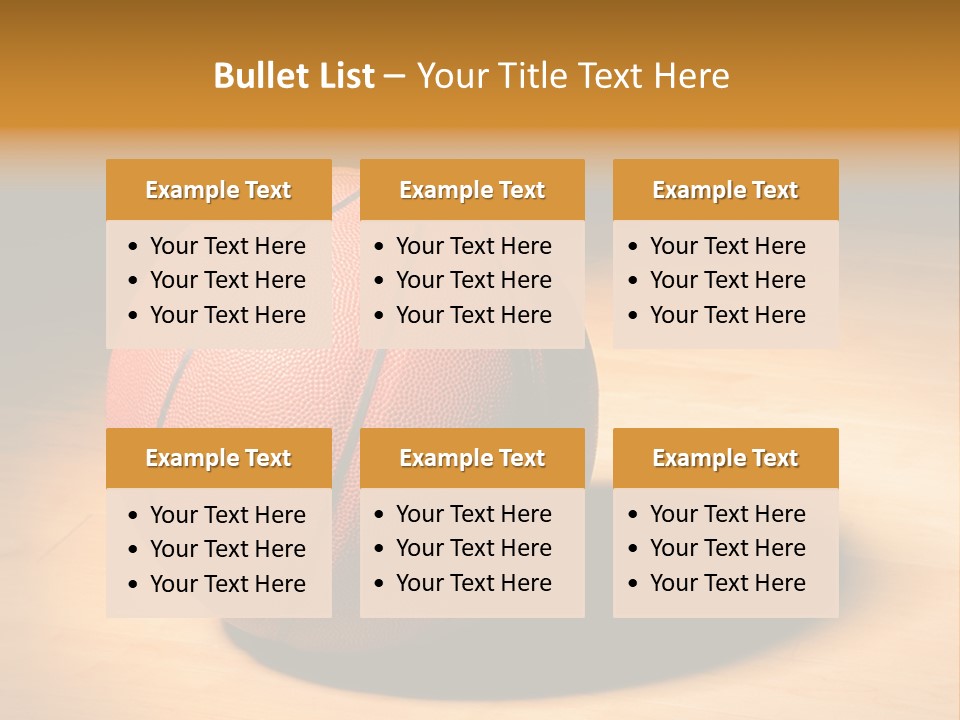 Ball Floor Spotlight PowerPoint Template