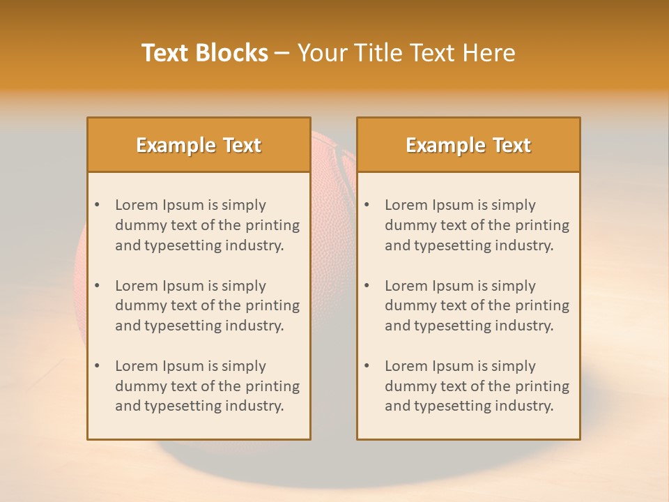 Ball Floor Spotlight PowerPoint Template