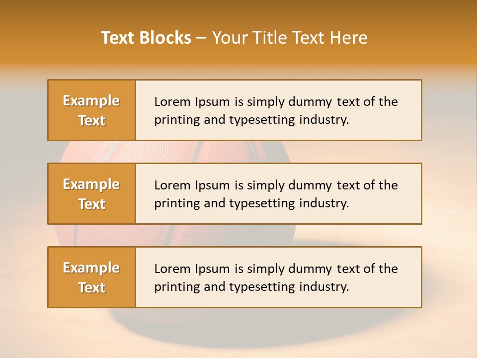 Ball Floor Spotlight PowerPoint Template