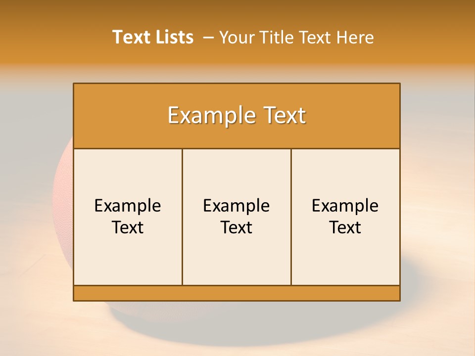Ball Floor Spotlight PowerPoint Template