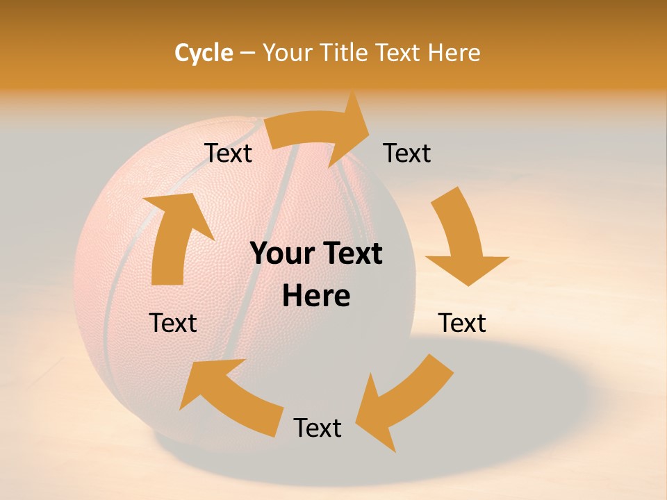 Ball Floor Spotlight PowerPoint Template