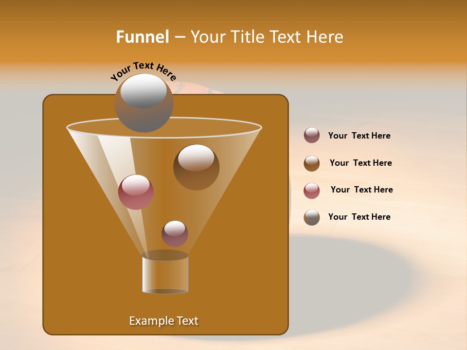 Ball Floor Spotlight PowerPoint Template