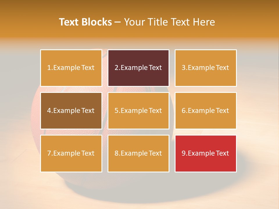 Ball Floor Spotlight PowerPoint Template