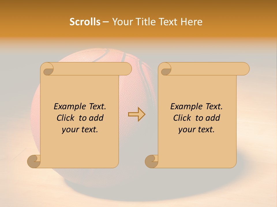Ball Floor Spotlight PowerPoint Template