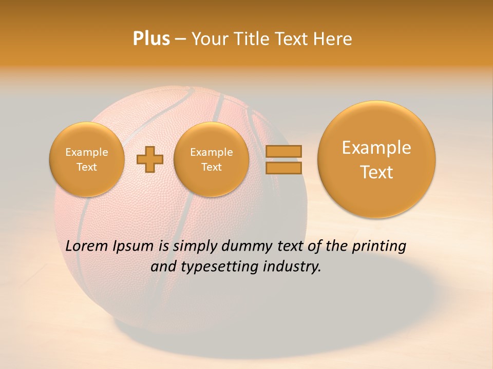 Ball Floor Spotlight PowerPoint Template