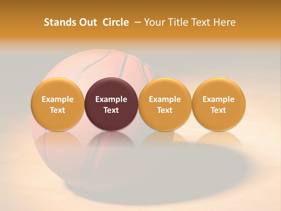 Ball Floor Spotlight PowerPoint Template