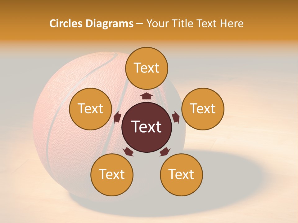 Ball Floor Spotlight PowerPoint Template