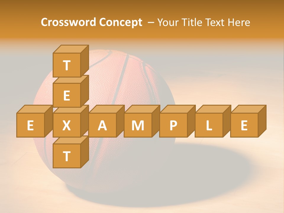 Ball Floor Spotlight PowerPoint Template