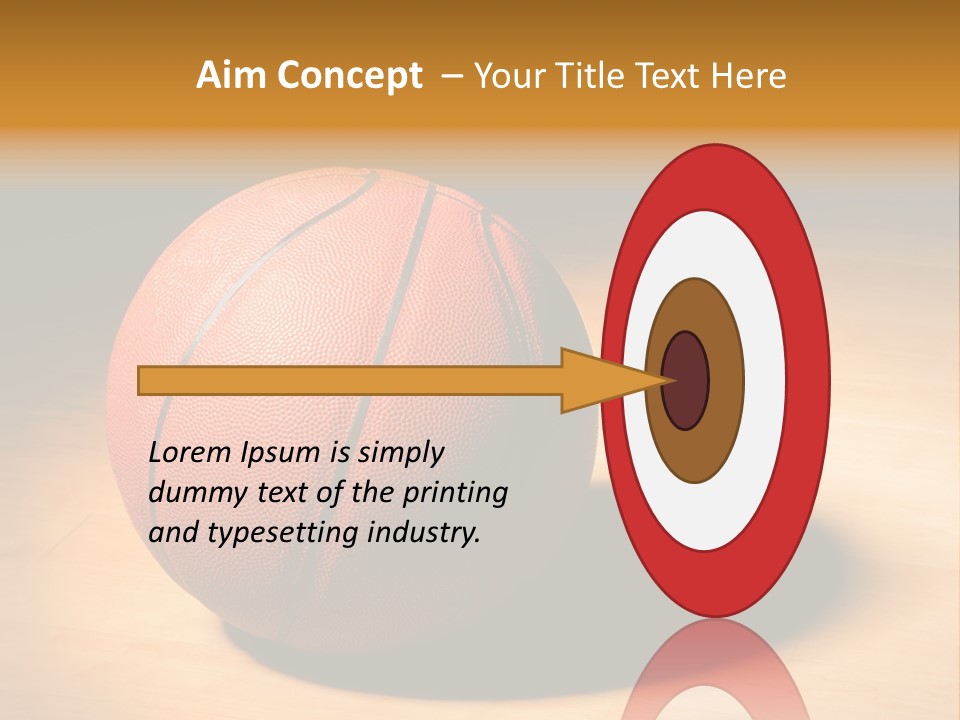Ball Floor Spotlight PowerPoint Template