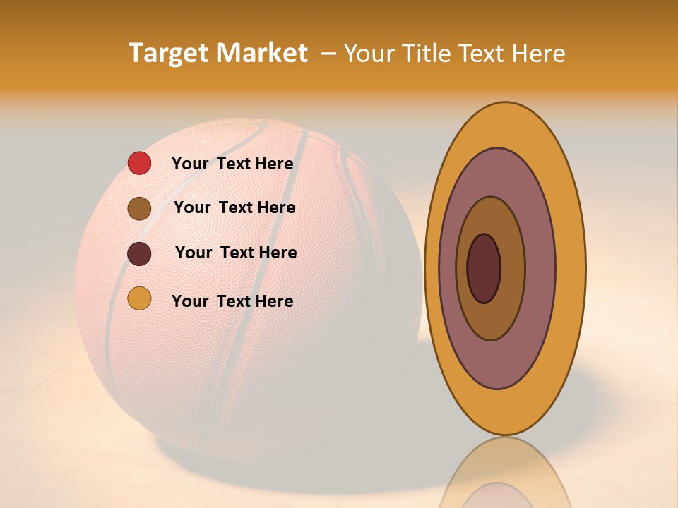Ball Floor Spotlight PowerPoint Template