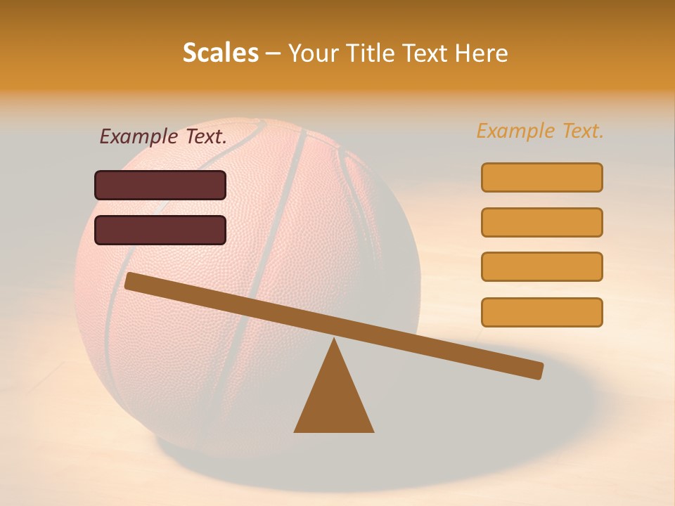 Ball Floor Spotlight PowerPoint Template