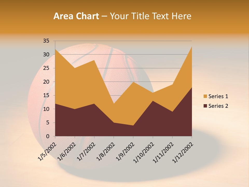 Ball Floor Spotlight PowerPoint Template