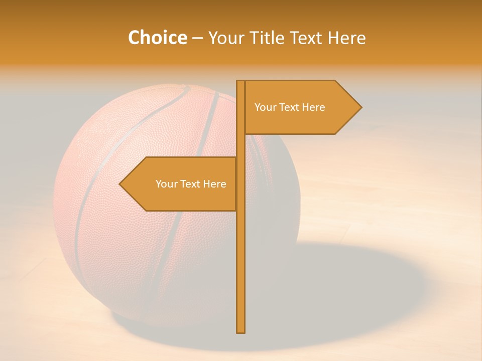 Ball Floor Spotlight PowerPoint Template