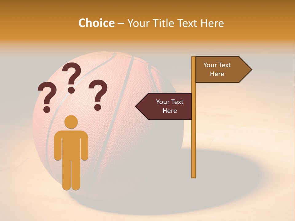 Ball Floor Spotlight PowerPoint Template