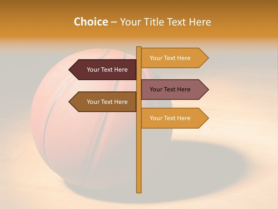 Ball Floor Spotlight PowerPoint Template