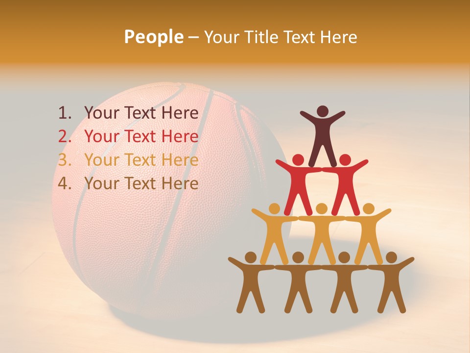 Ball Floor Spotlight PowerPoint Template
