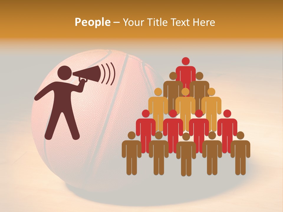 Ball Floor Spotlight PowerPoint Template