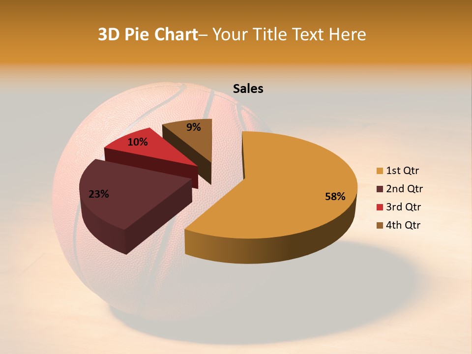 Ball Floor Spotlight PowerPoint Template