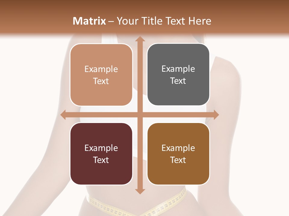 Energy Diet Figure PowerPoint Template