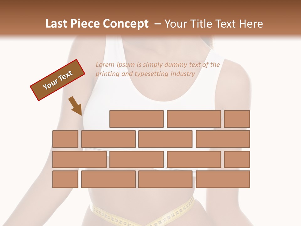 Energy Diet Figure PowerPoint Template