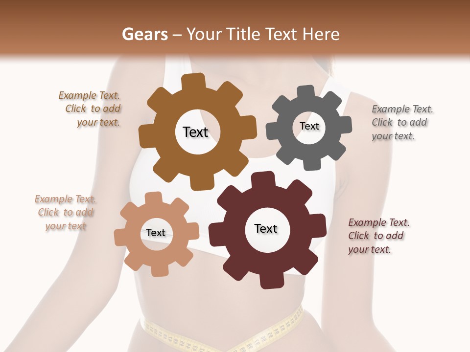 Energy Diet Figure PowerPoint Template