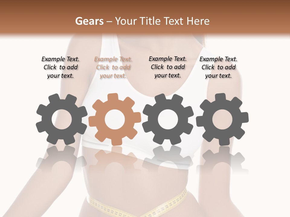 Energy Diet Figure PowerPoint Template