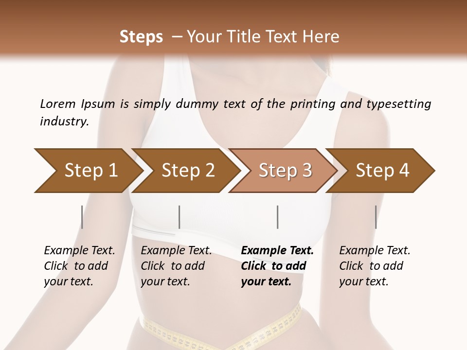 Energy Diet Figure PowerPoint Template