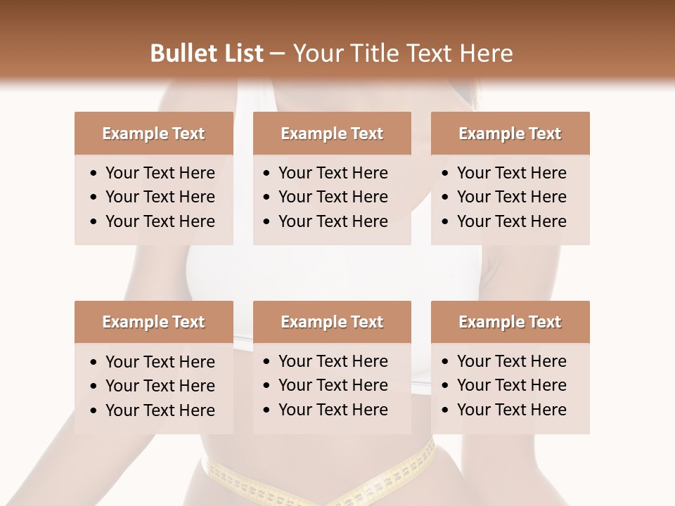 Energy Diet Figure PowerPoint Template