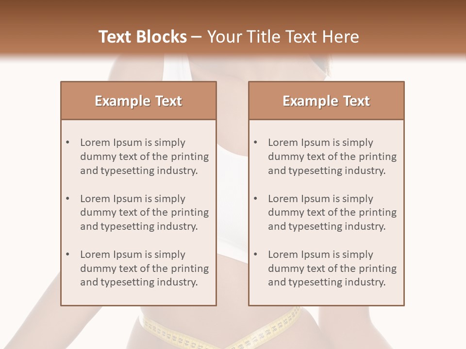 Energy Diet Figure PowerPoint Template