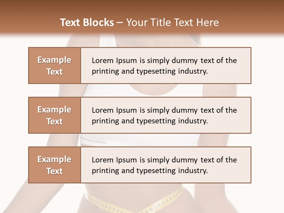 Energy Diet Figure PowerPoint Template