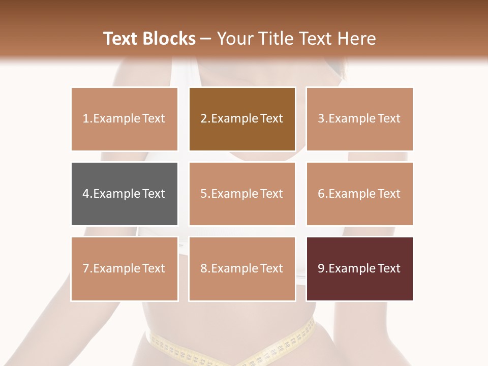 Energy Diet Figure PowerPoint Template