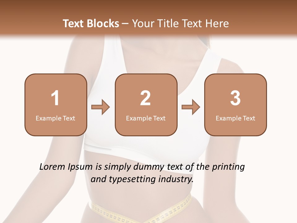 Energy Diet Figure PowerPoint Template