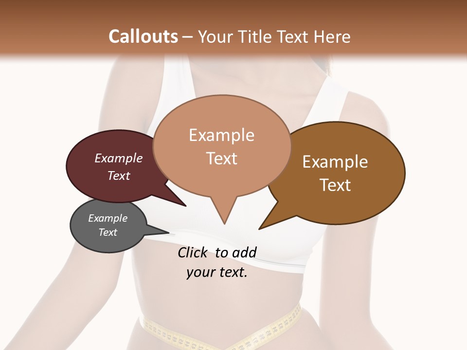 Energy Diet Figure PowerPoint Template