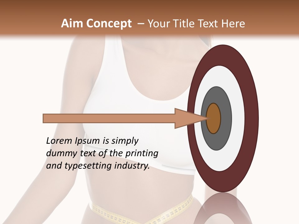 Energy Diet Figure PowerPoint Template