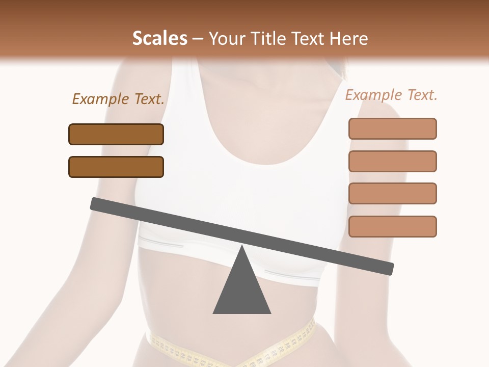 Energy Diet Figure PowerPoint Template