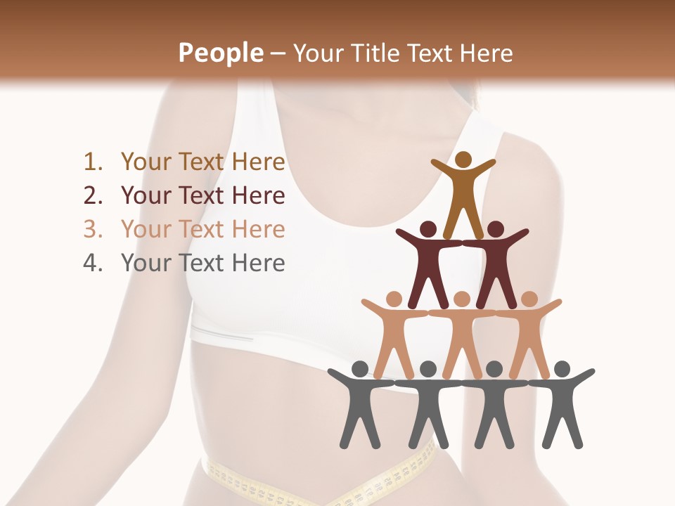 Energy Diet Figure PowerPoint Template