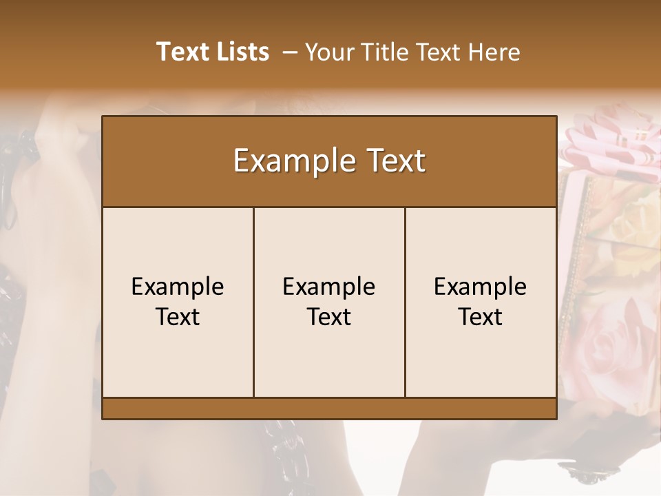 Decoration Box Attractive PowerPoint Template
