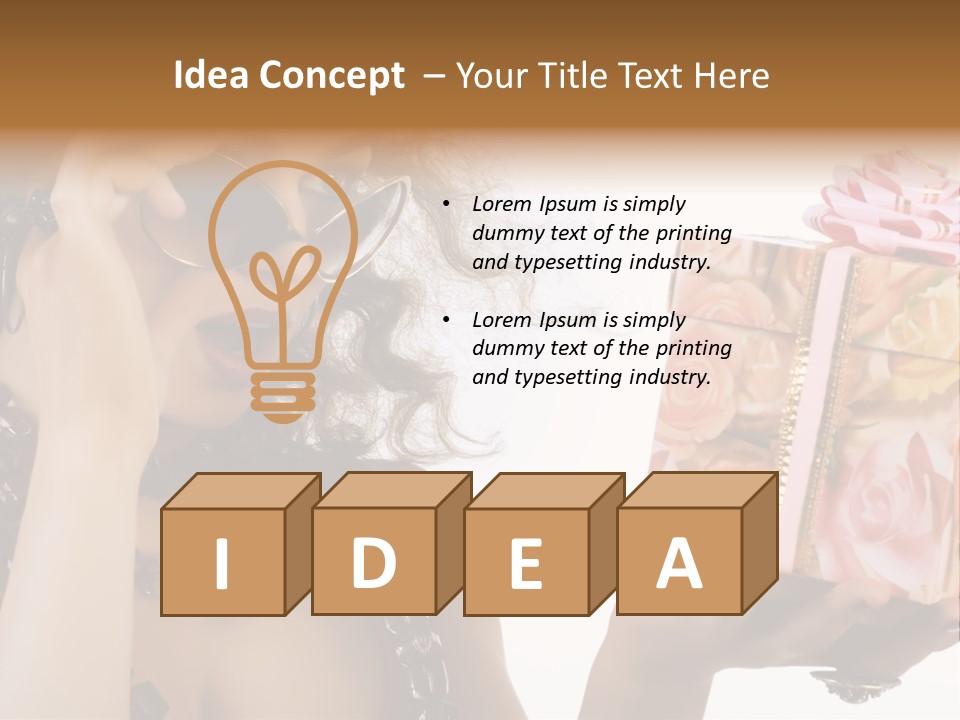 Decoration Box Attractive PowerPoint Template