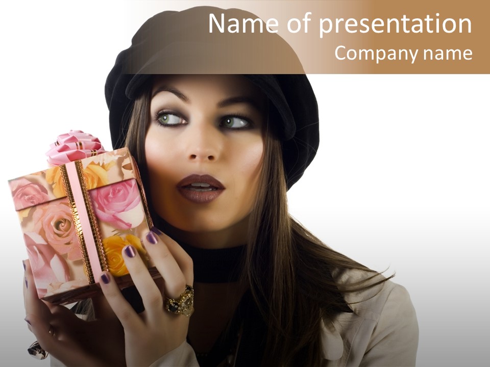 Hold Surprise Face PowerPoint Template