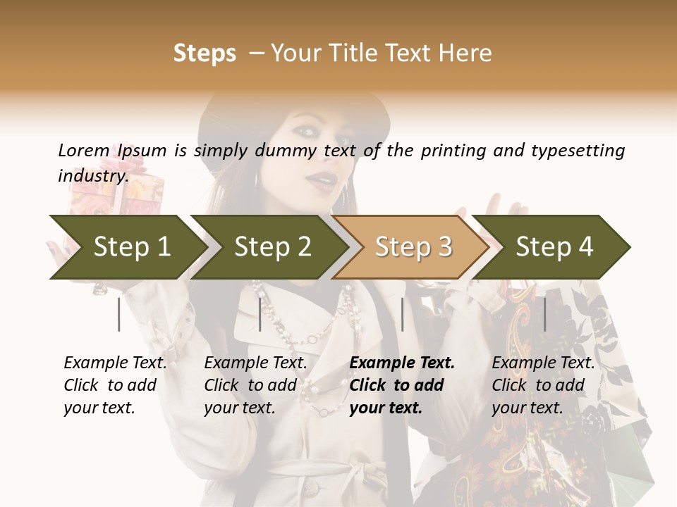 Lifestyle Girl Pretty PowerPoint Template