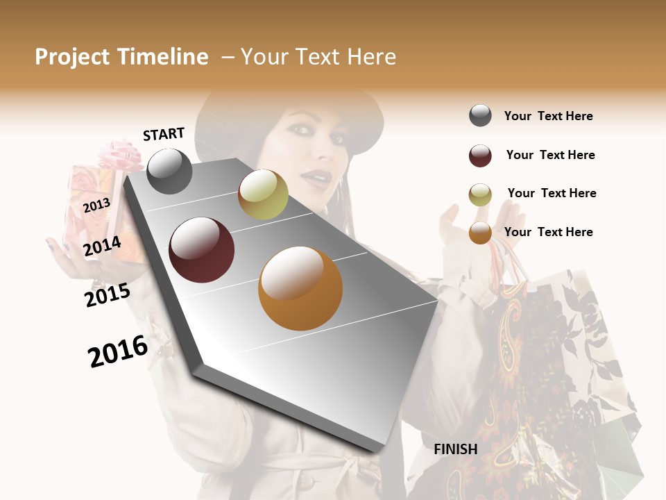 Lifestyle Girl Pretty PowerPoint Template