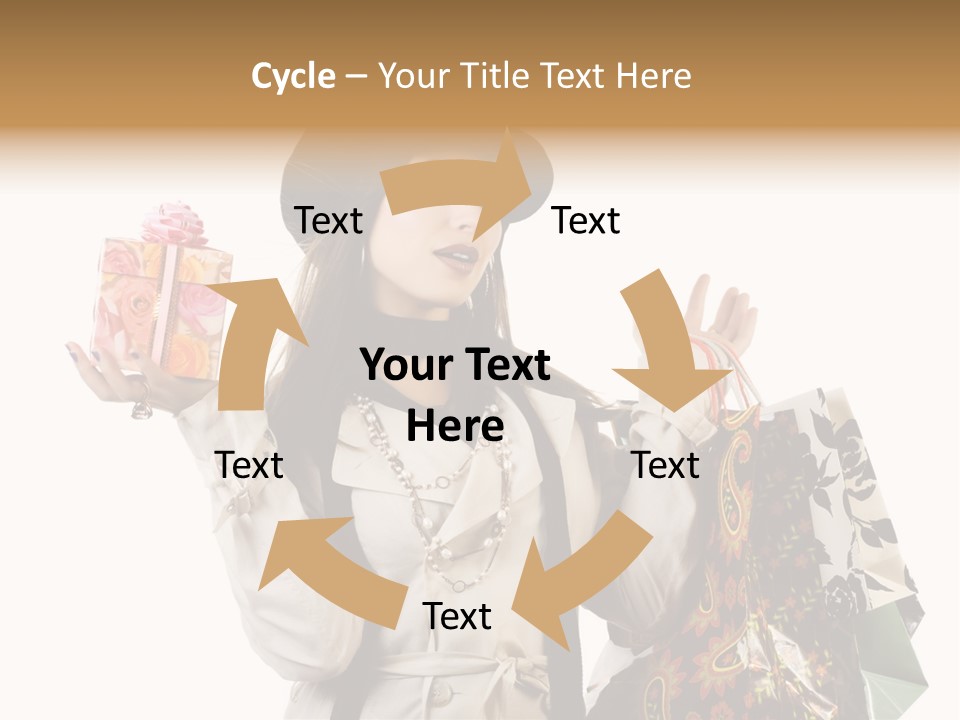 Lifestyle Girl Pretty PowerPoint Template