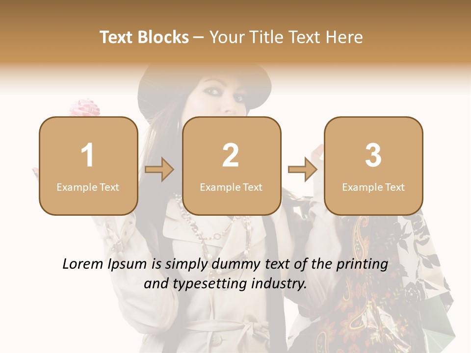 Lifestyle Girl Pretty PowerPoint Template