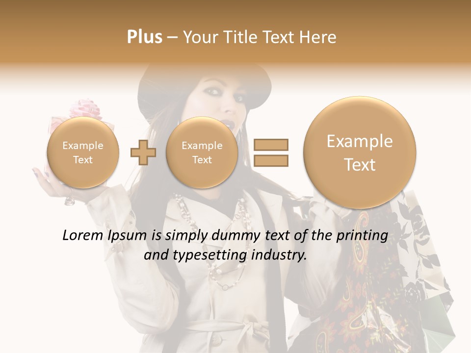 Lifestyle Girl Pretty PowerPoint Template