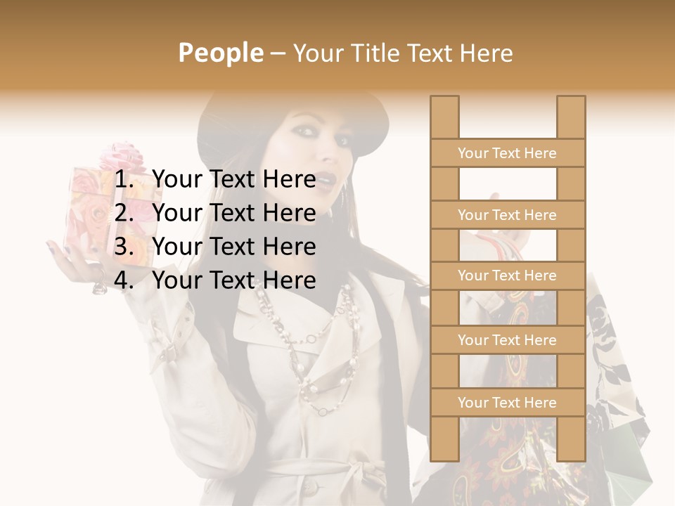 Lifestyle Girl Pretty PowerPoint Template